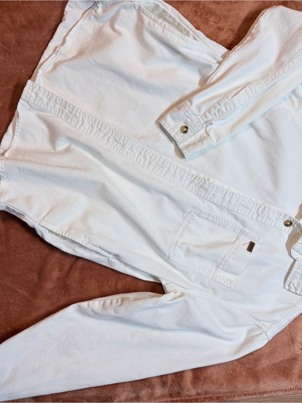 Buffalo David Bitton White Long-Sleeve Dress Shirt